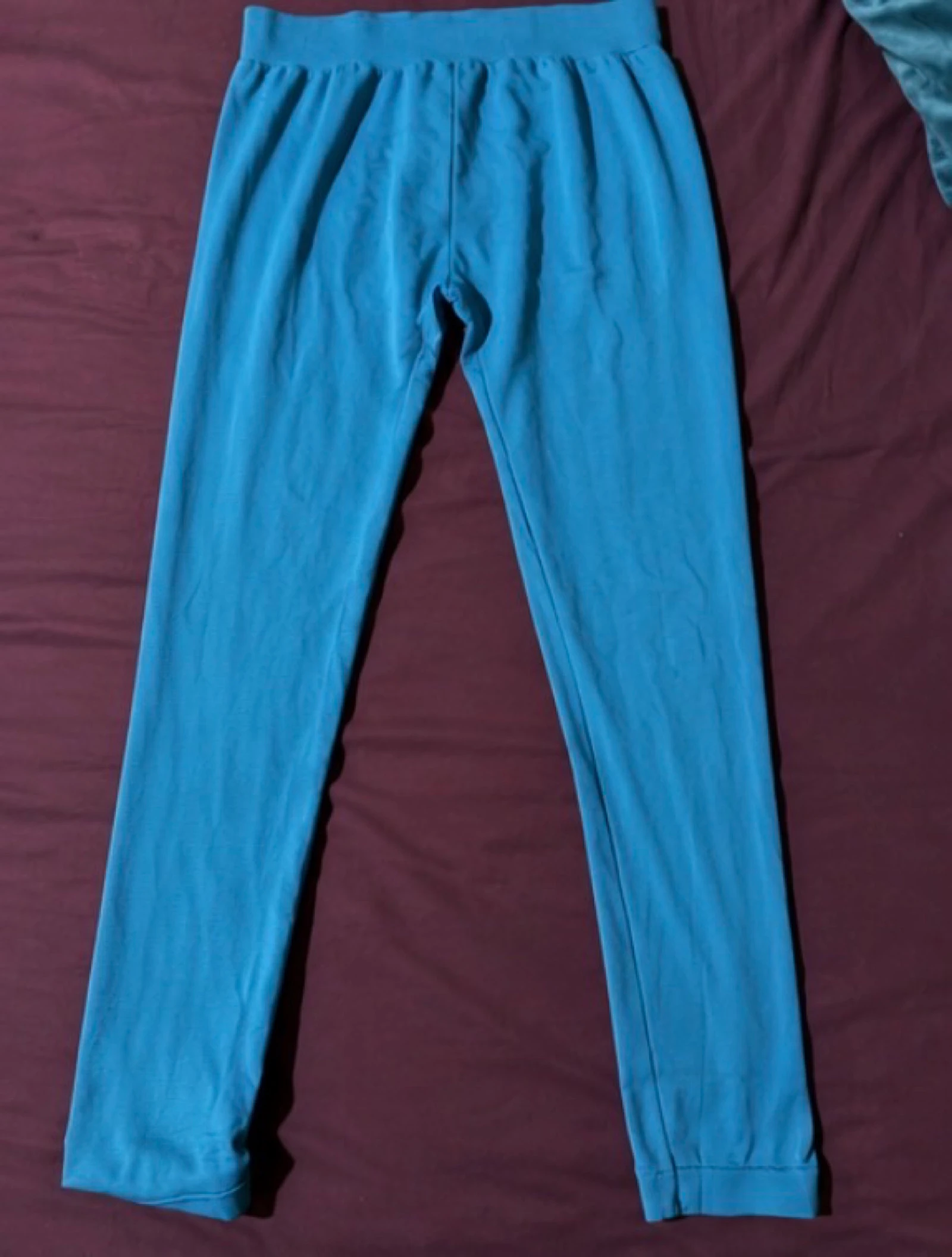 Blauwe turquoise legging voor dames – One size – Comfort & zachtheid – photo 3